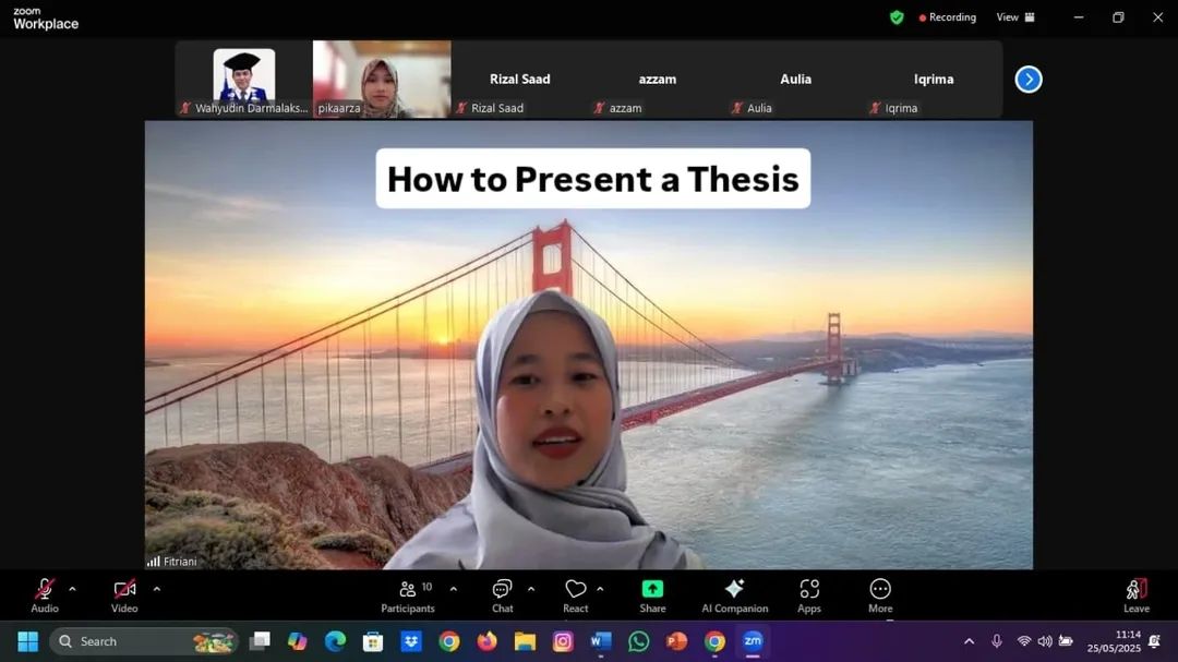 Sudah Persiapan untuk Prsentasi Skripsi