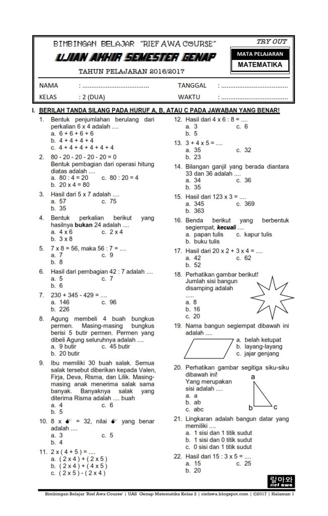 Terungkap! Ini Contoh Soal HOTS Matematika SD Kelas 4 Semester 2 yang Pasti Keluar 2026