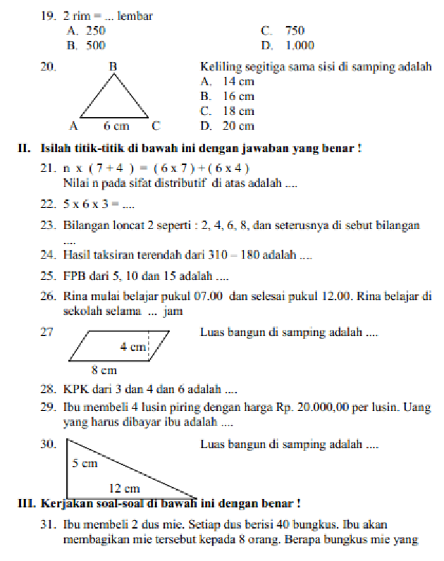 Akhirnya Terbongkar! Contoh Soal HOTS Matematika Kelas 4 Semester 2 2026 Plus Penyelesaian Lengkap